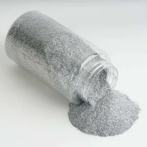 1 lb Bottle Nontoxic Silver DIY Arts and Crafts Extra Fine Glitter