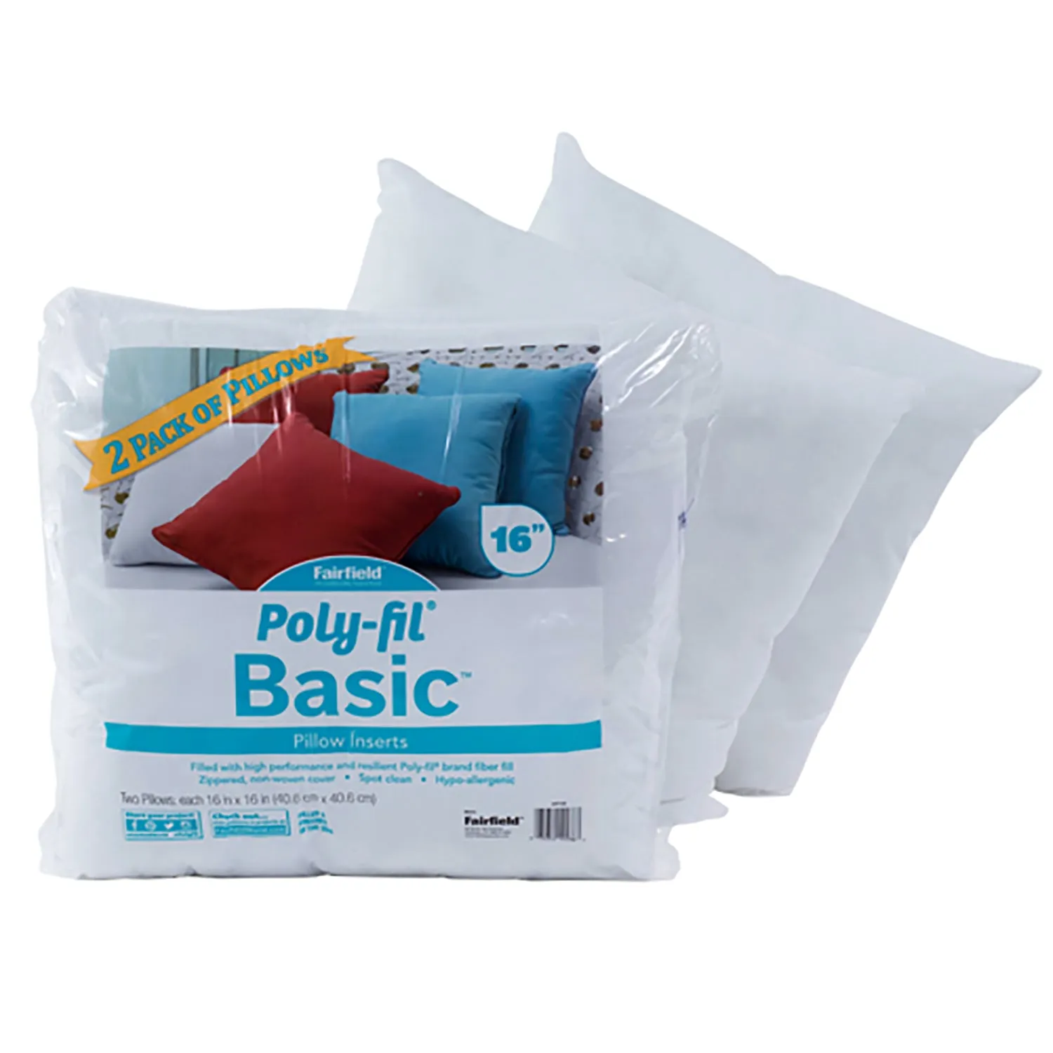 2-Pack Poly-Fil Basic Pillow Inserts JVP1