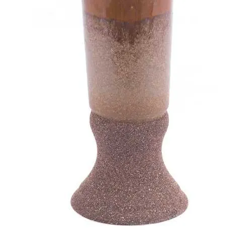 6.3" x 6.3" x 21.7" Brown, Ceramic, Tall Vase