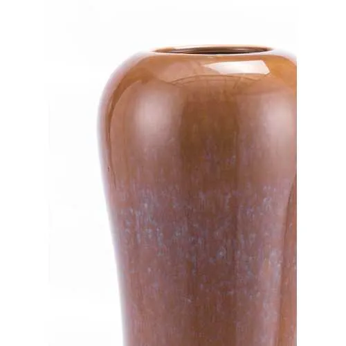 6.3" x 6.3" x 21.7" Brown, Ceramic, Tall Vase