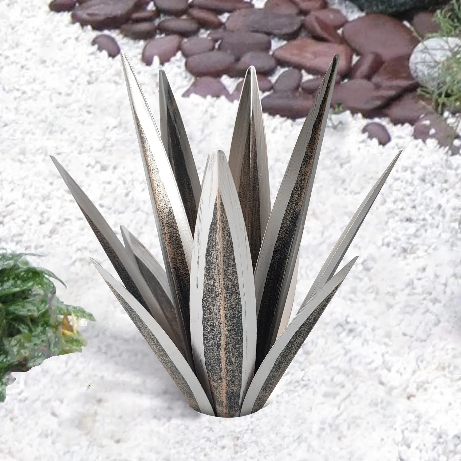 Agave Flower Metal Creativity Decoration Iron Artware Outdoor