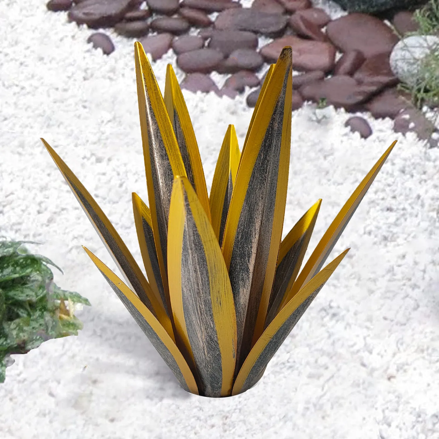 Agave Flower Metal Creativity Decoration Iron Artware Outdoor