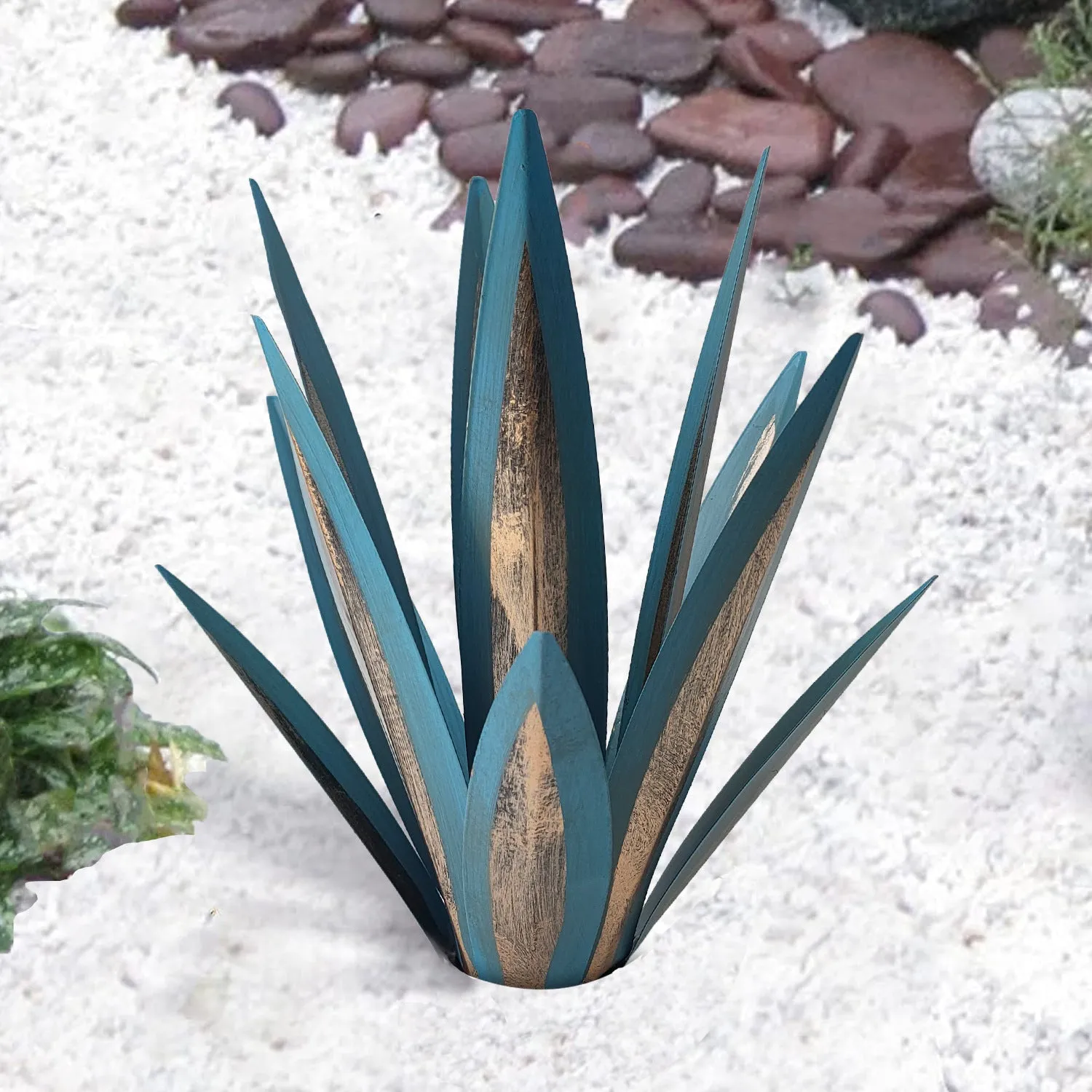 Agave Flower Metal Creativity Decoration Iron Artware Outdoor