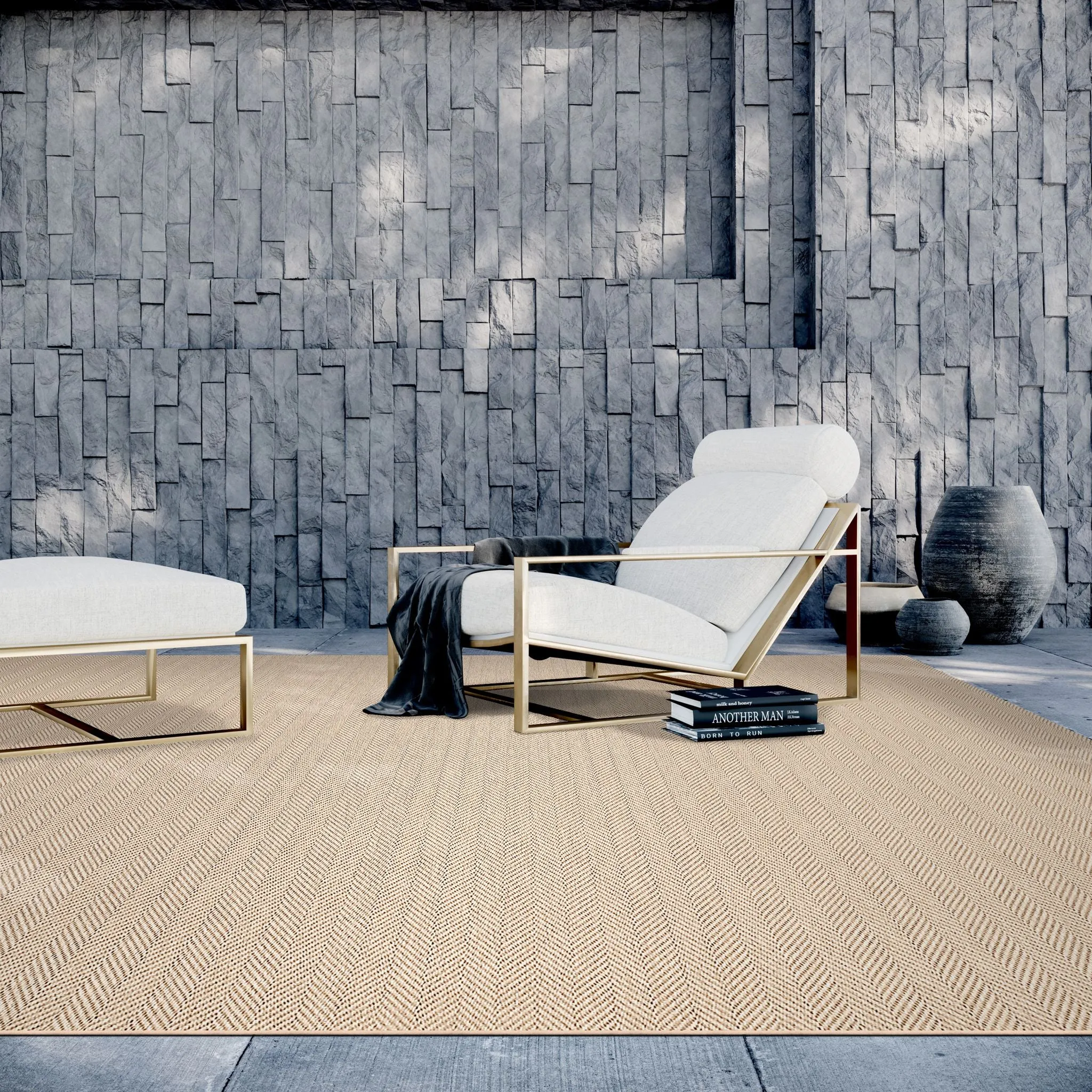 Arenda Flatweave Machine-Made Carpet, Dune