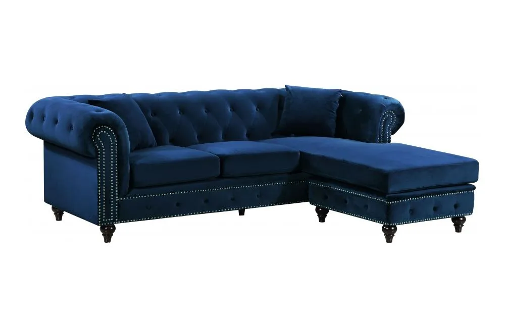 Birdie Navy Sectional Sofa