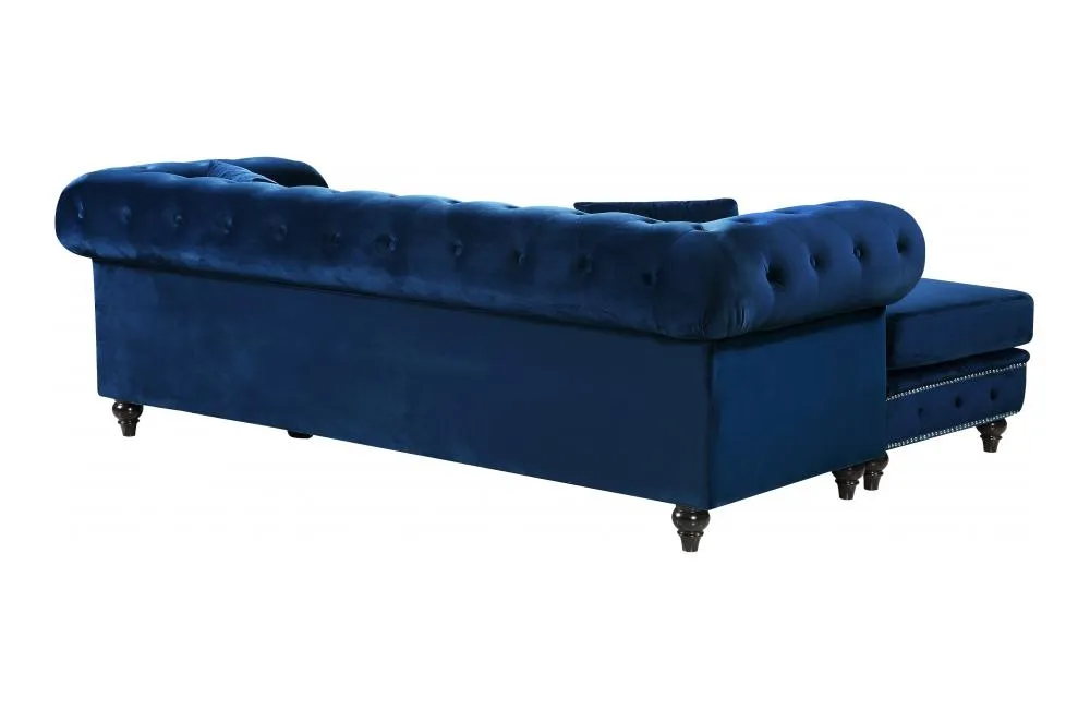 Birdie Navy Sectional Sofa