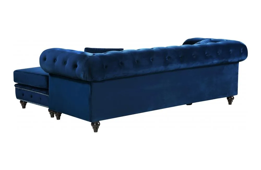 Birdie Navy Sectional Sofa