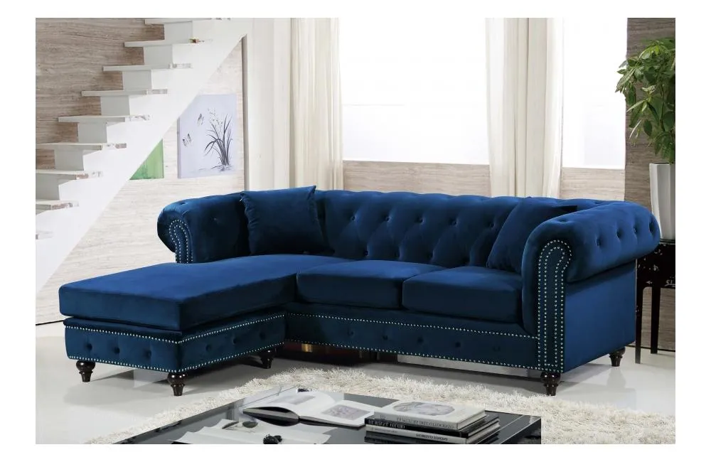 Birdie Navy Sectional Sofa