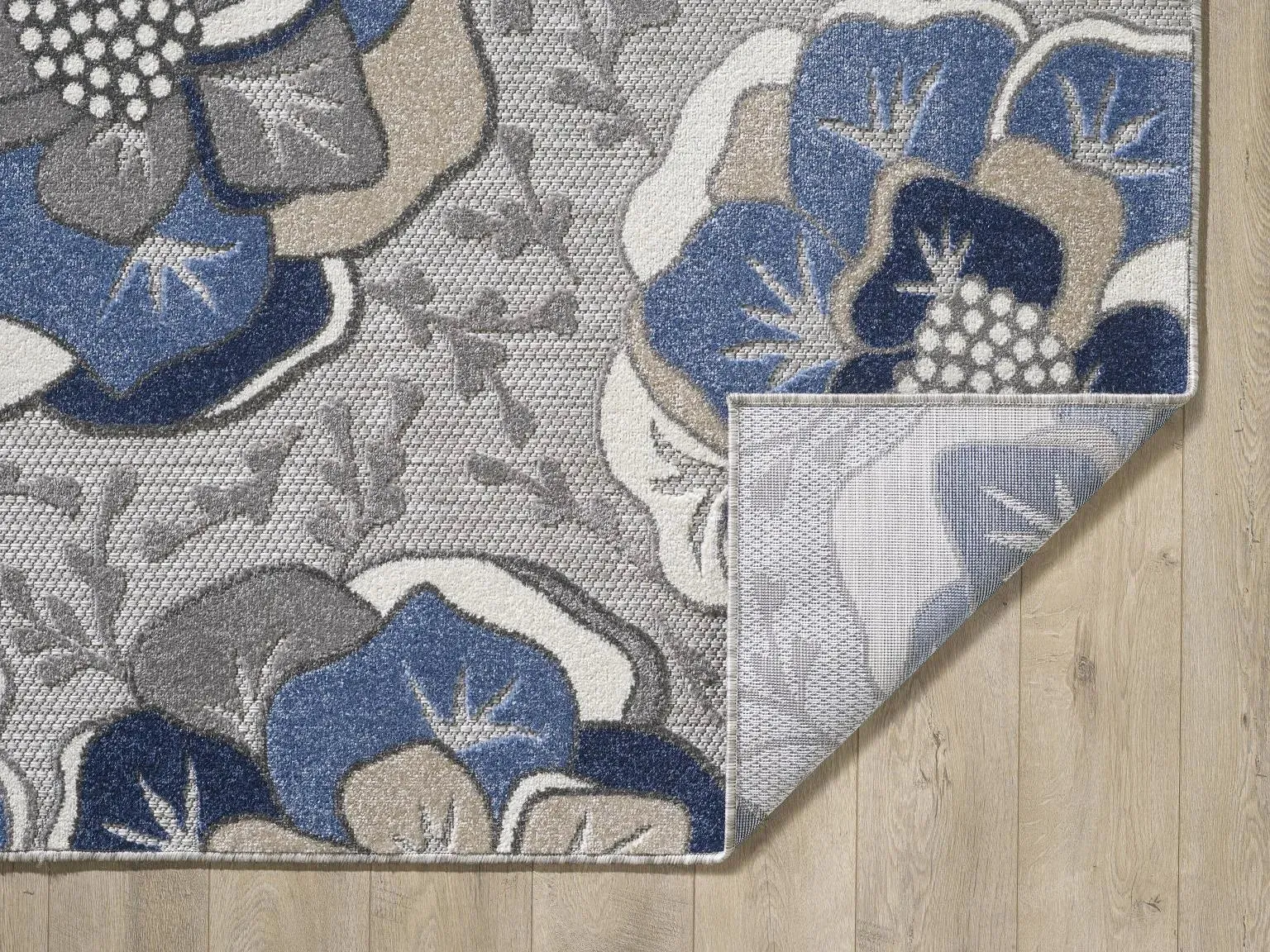 Calla 6935 Grey/Blue Flora Rug