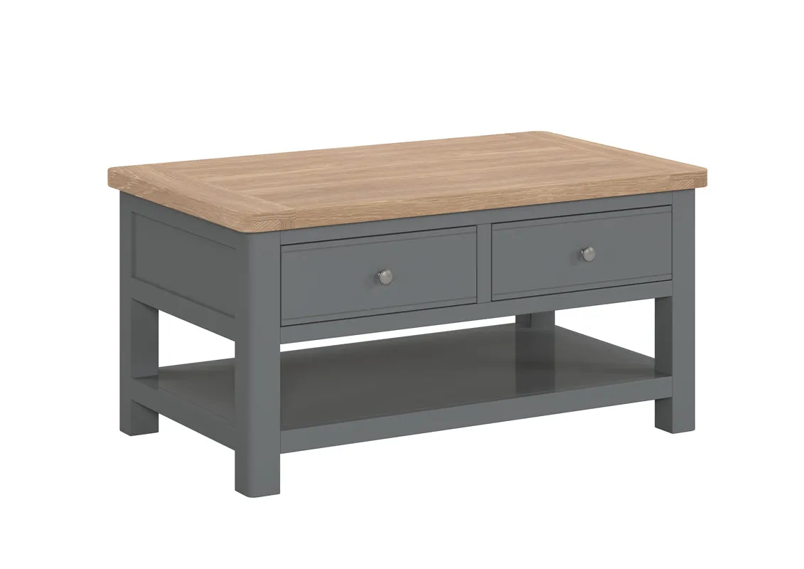 Camden Slate Coffee Table with Drawers