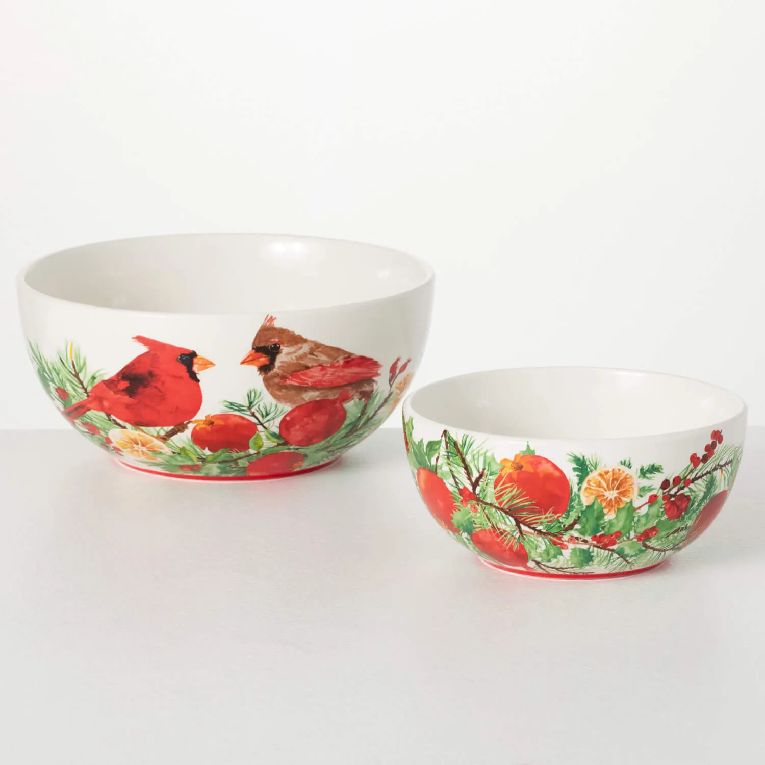 Cardinal Serving Bowl Set Of 2