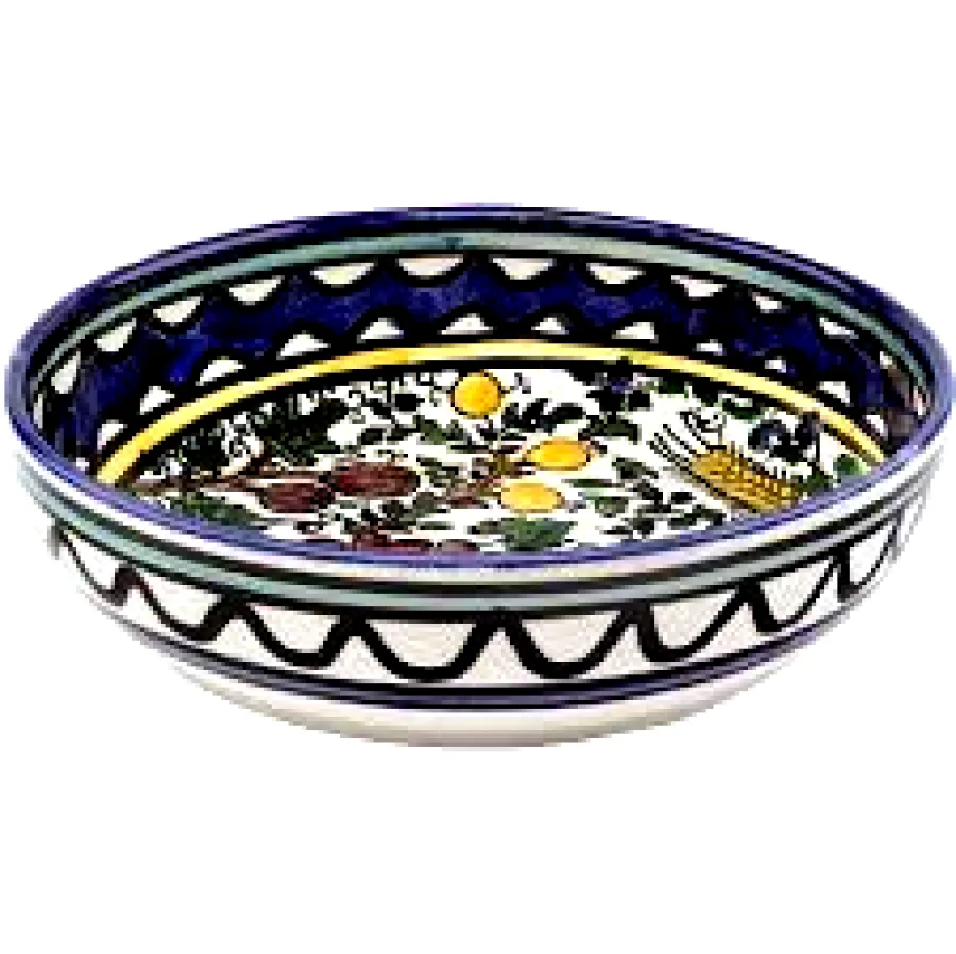 Ceramic bowls for serving or decoration.