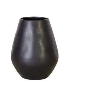 Christian Tortu Black Stoneware Vase