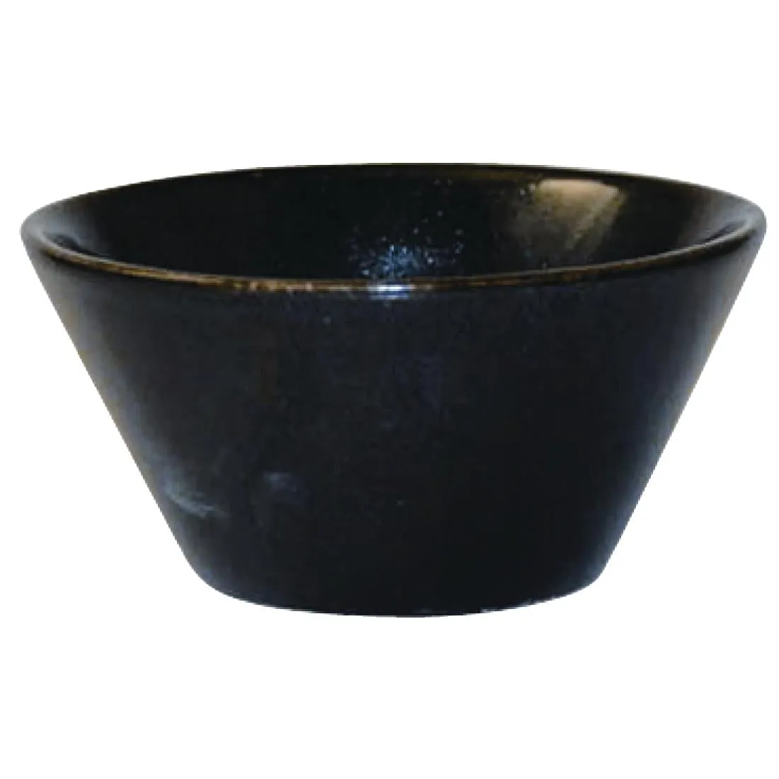 Churchill Bit on the Side Black Zest Snack Bowls 116mm (Pack of 12) - DL403