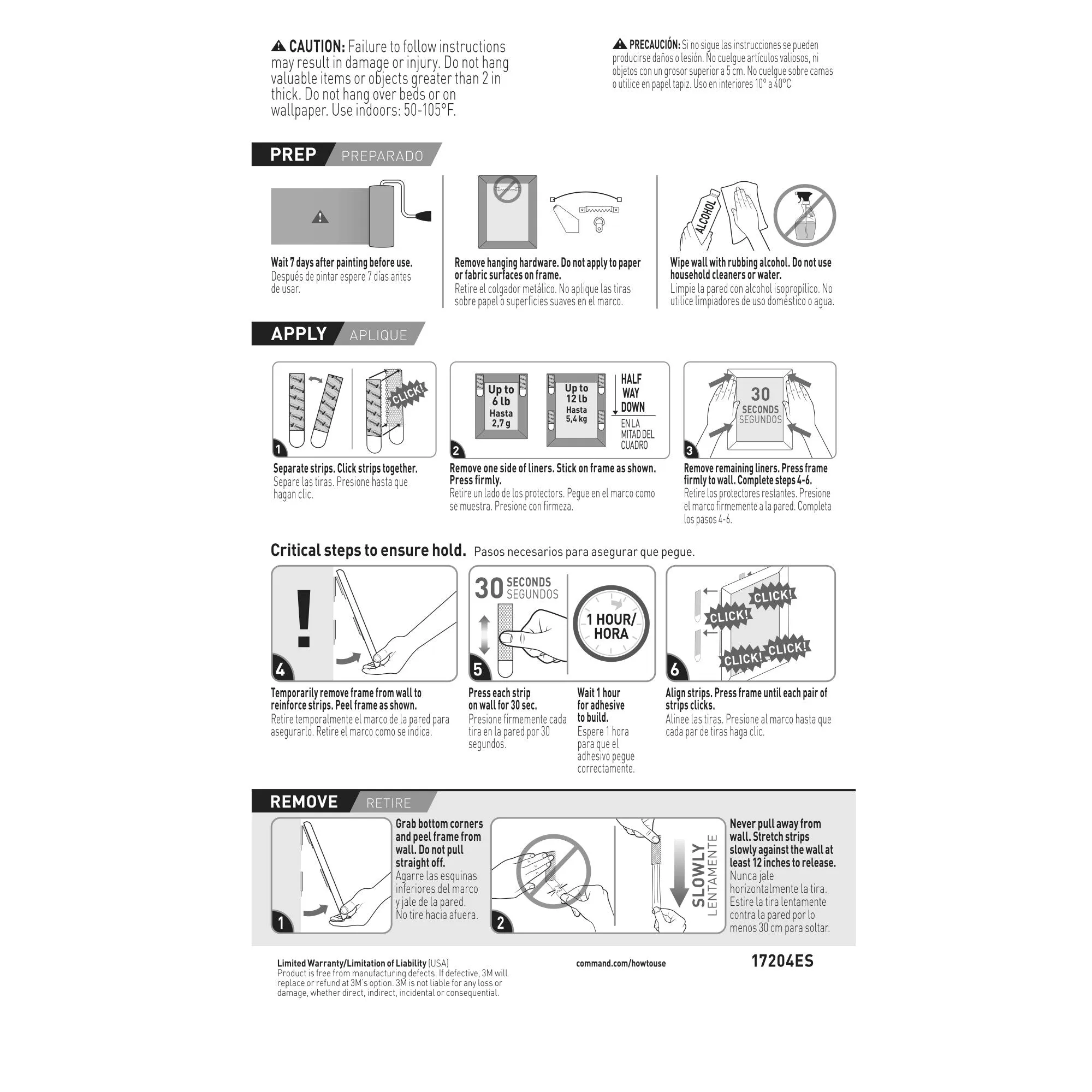 Command Picture Hanging Strips Trial Pack 17201CABPK-NA