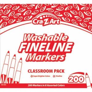 Cra-Z-Art® Washable Fine Line Markers Classroom Pack, 200 count