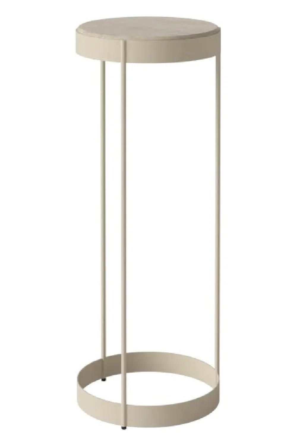 Cream Travertine Pedestal L | Bolia Drum