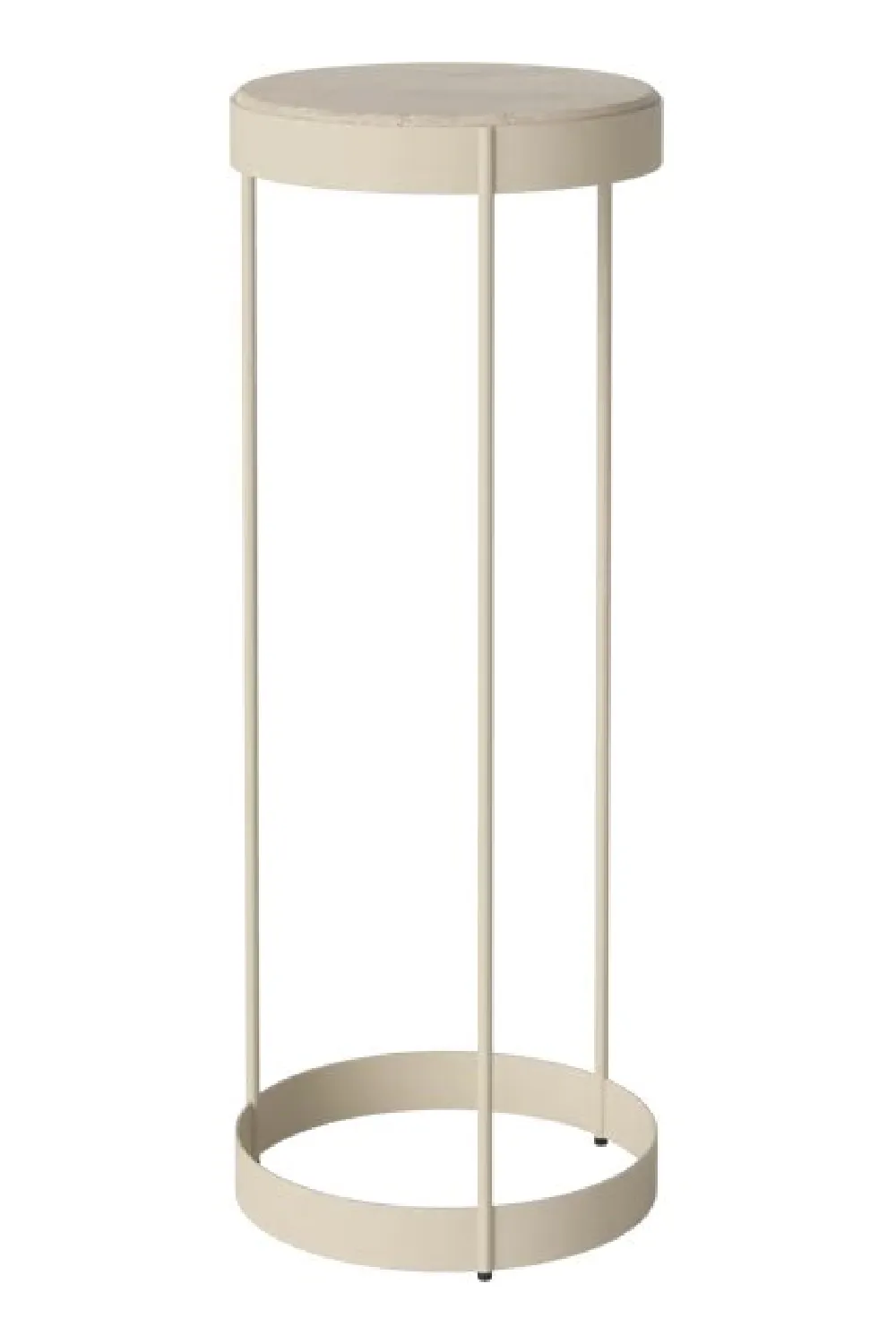 Cream Travertine Pedestal L | Bolia Drum