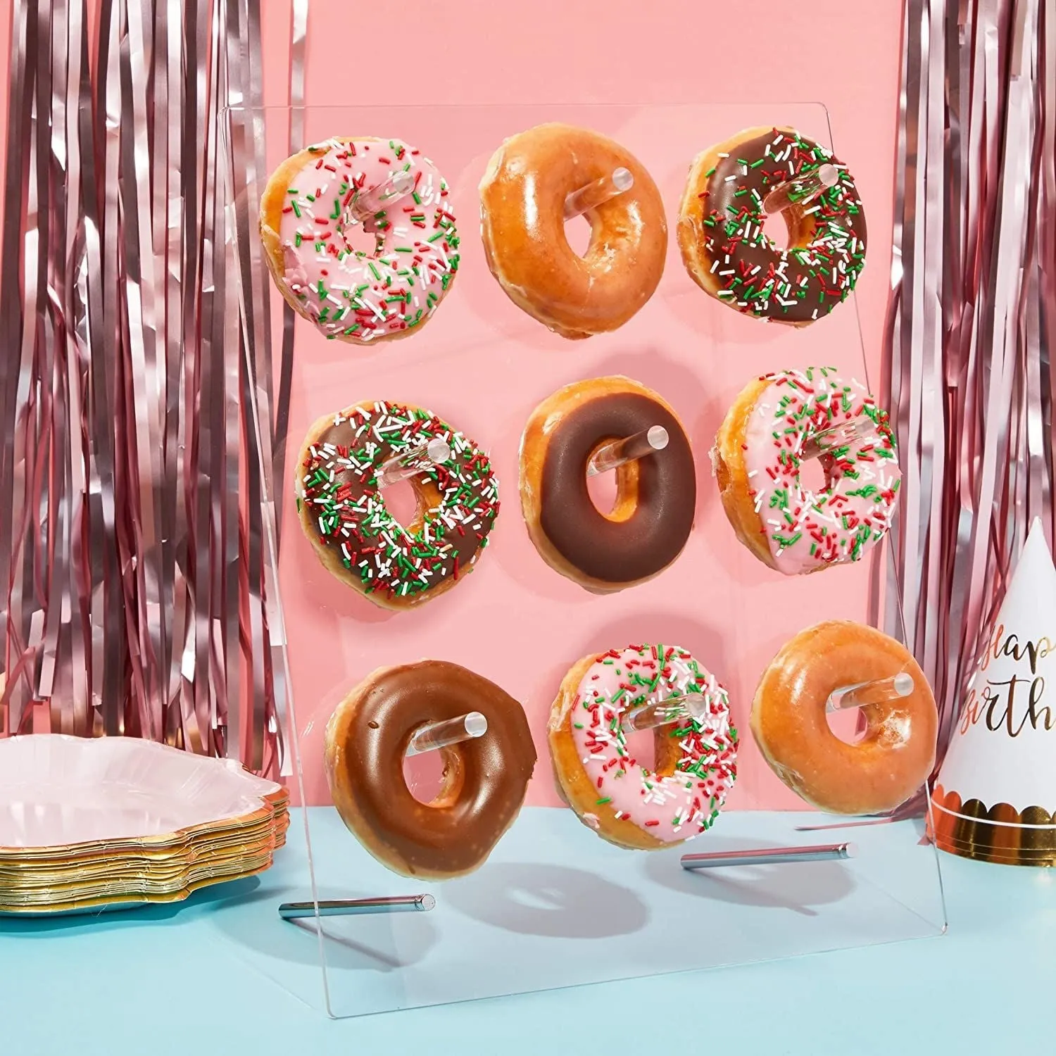 Donut Wall Display Stand (12 x 15 in, 2-Pack)