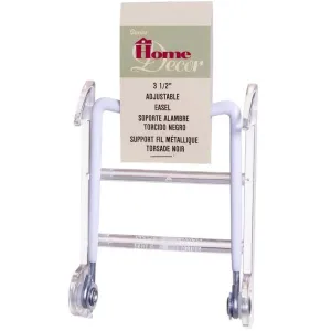 Easel Display Stand - Adjustable - White - 3.5 inches