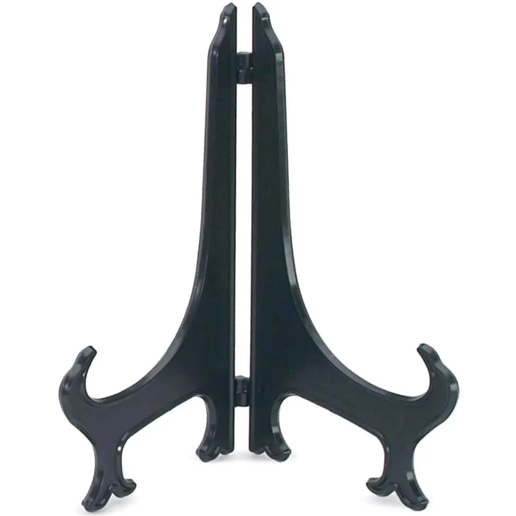 Easel Display Stand - Plastic - Black - 8.75 inches