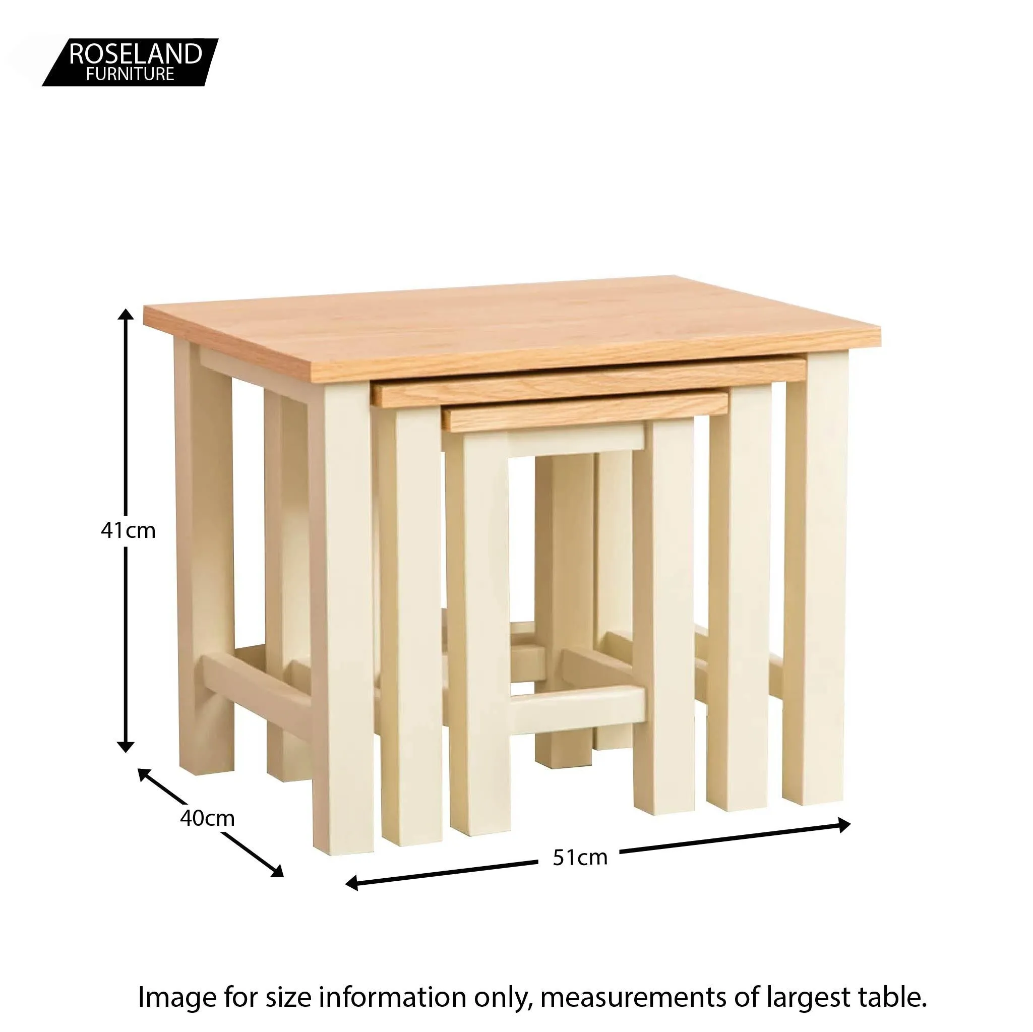 Farrow Cream Nest of Tables