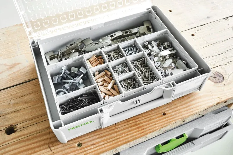 Festool 204856 SYS3 Systainer Organizer L 89 with 20 Containers