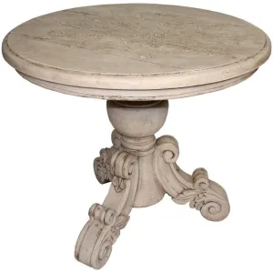 French Round Scroll Table