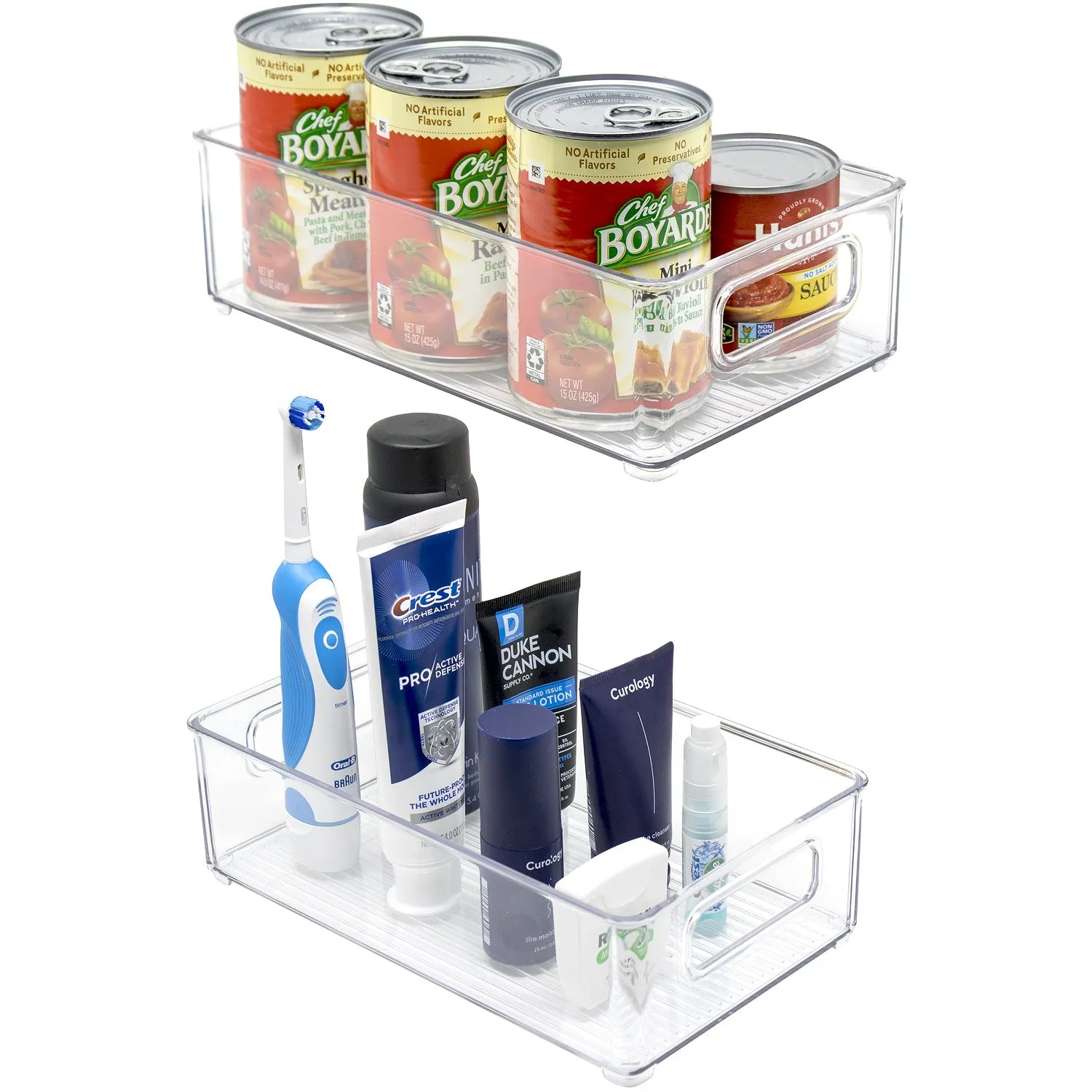 Fridge & Pantry Plastic Storage Bins Set