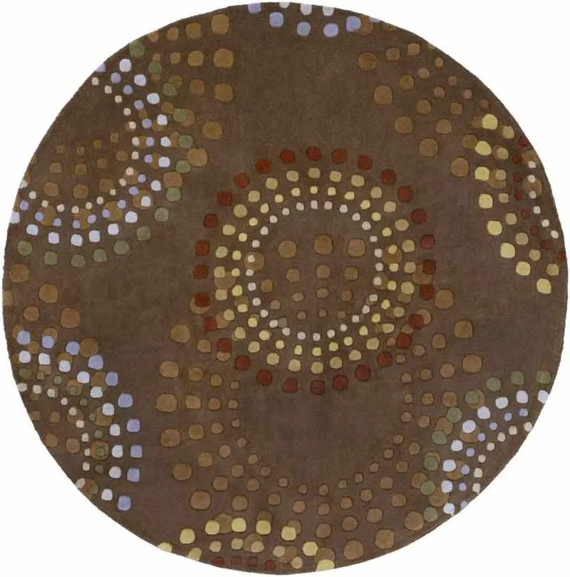 Goldlong Bloomy Round Patterned Wool Area Rugs