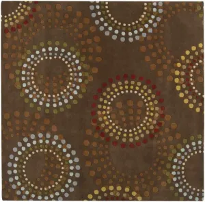 Goldlong Bloomy Round Patterned Wool Area Rugs