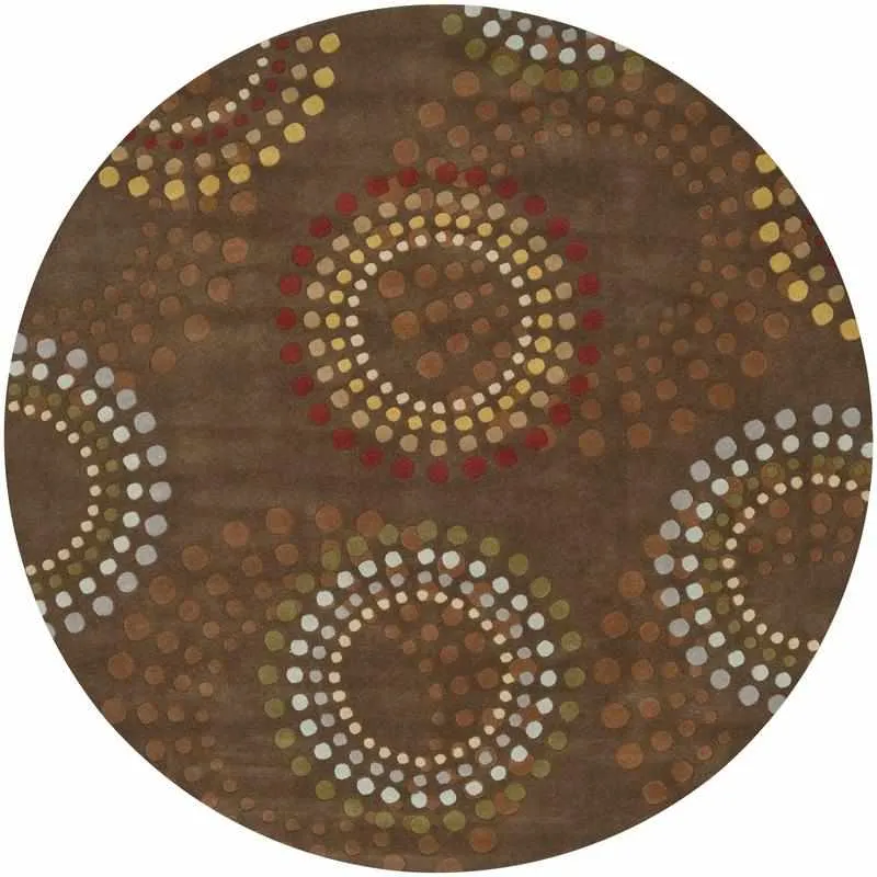 Goldlong Bloomy Round Patterned Wool Area Rugs