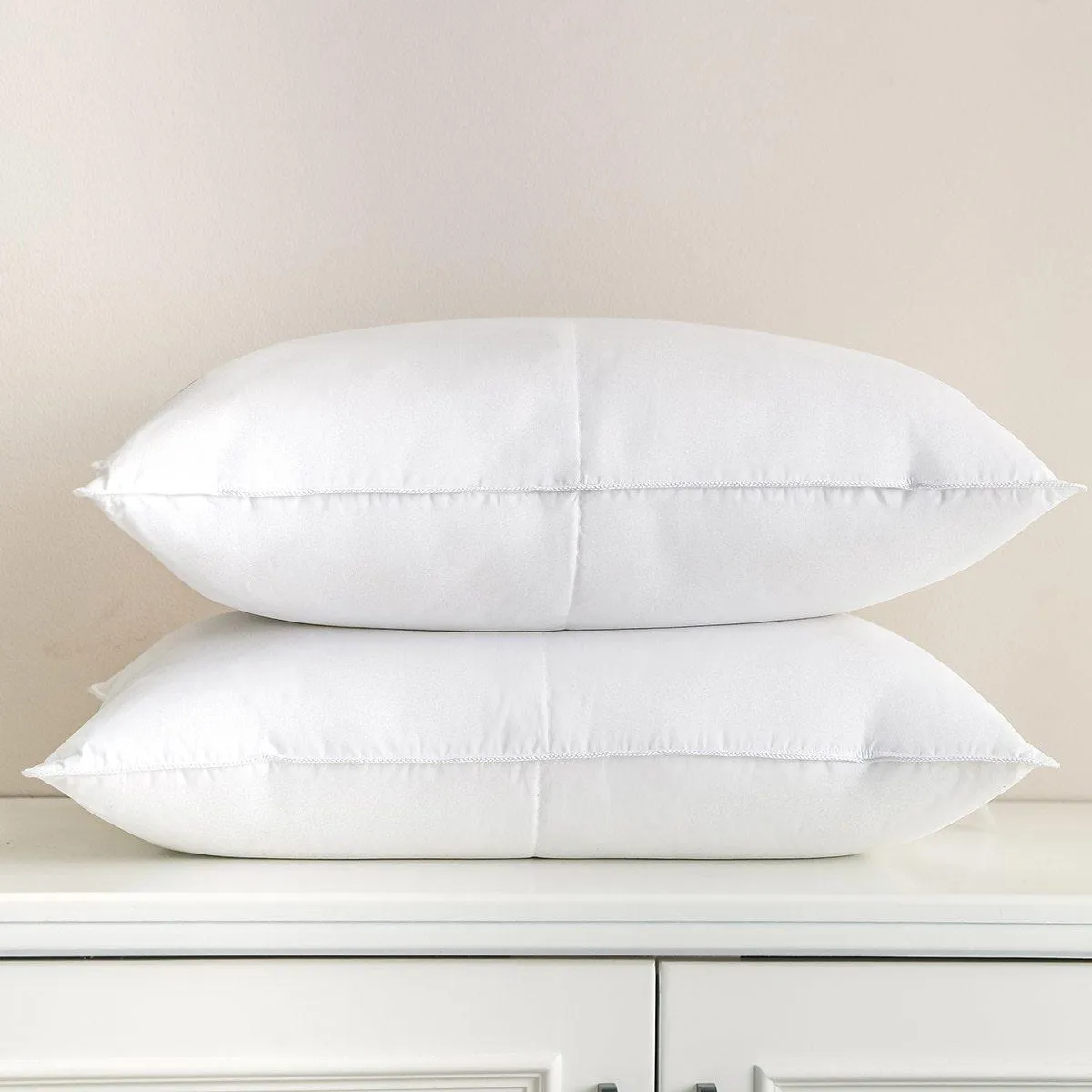 Goose Feather and White Down Pillows ( Set of 2)