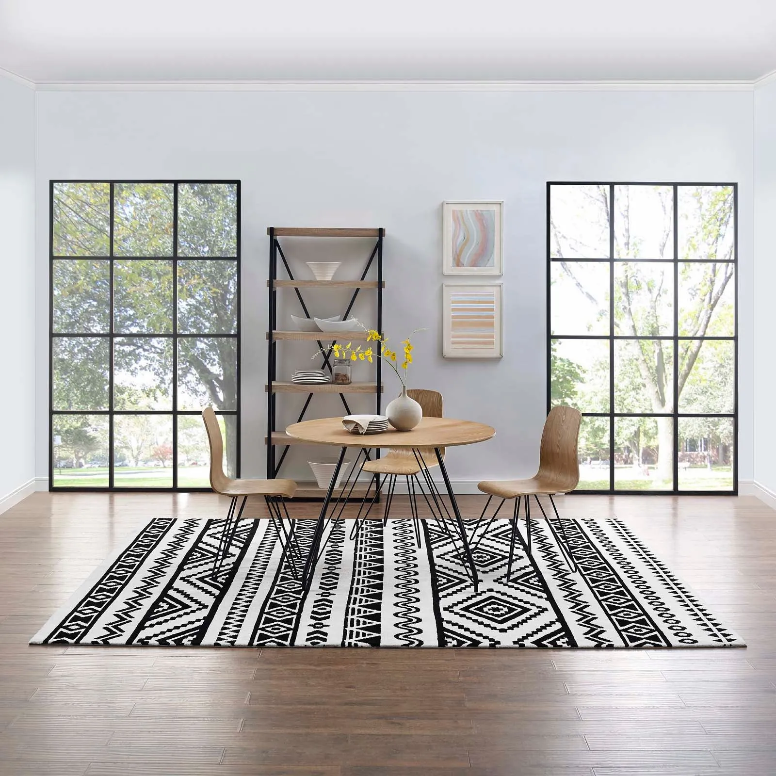 Haku Geometric Moroccan Tribal Area Rug