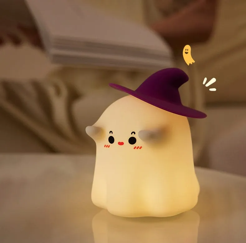 Halloween Themed Cute Ghostess Silicon 3D Touch 3D Lamp