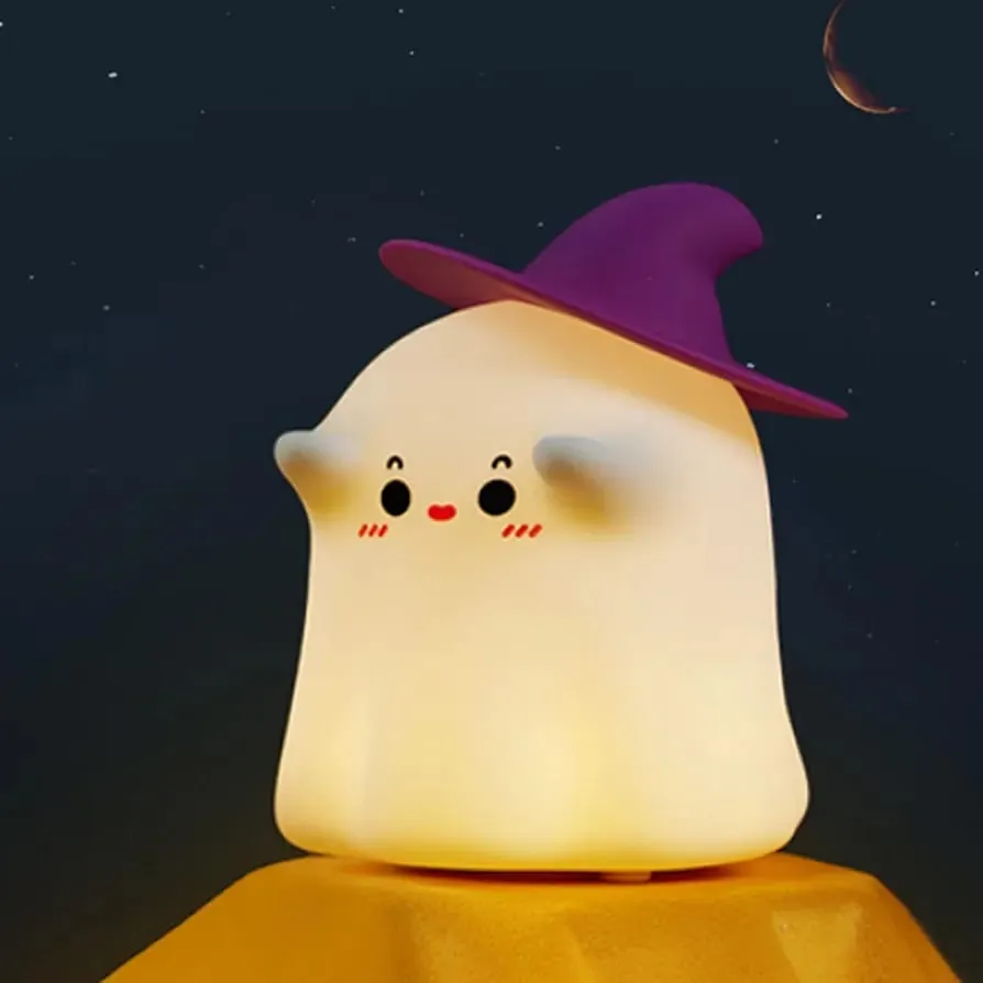 Halloween Themed Cute Ghostess Silicon 3D Touch 3D Lamp