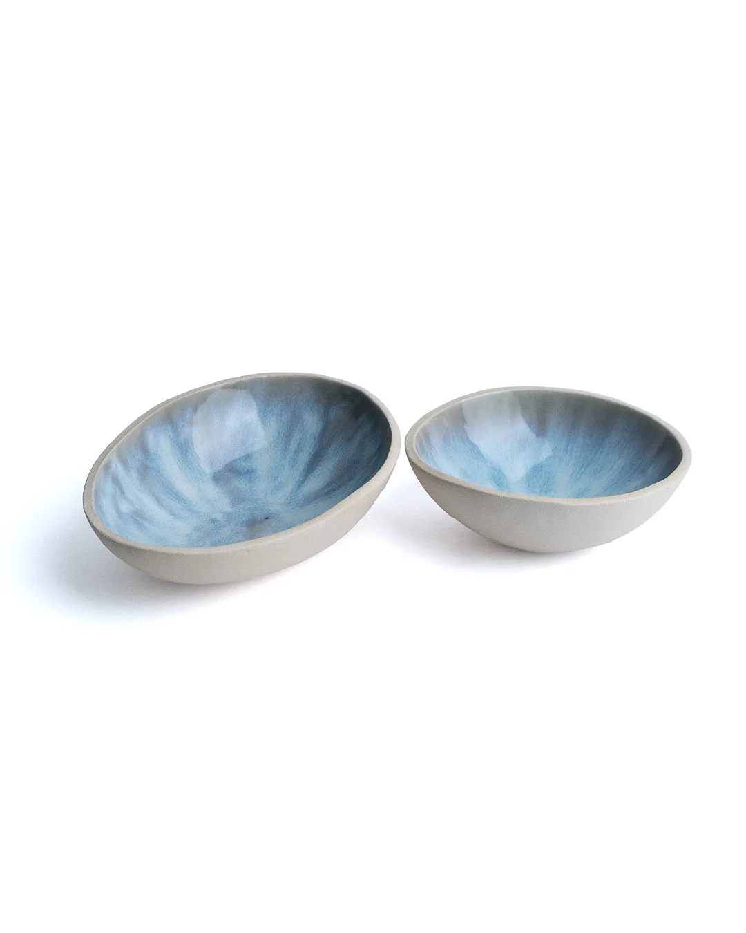 Iridescent Oval Irregular Bowl