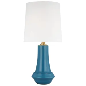 Jenna Medium Table Lamp Lucent Aqua Finish