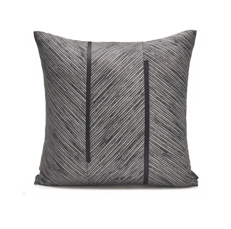 Large Simple Modern Pillows, Modern Throw Pillows for Living Room, Decorative Modern Sofa Pillows, Black Gray Modern Throw Pillows for Couch