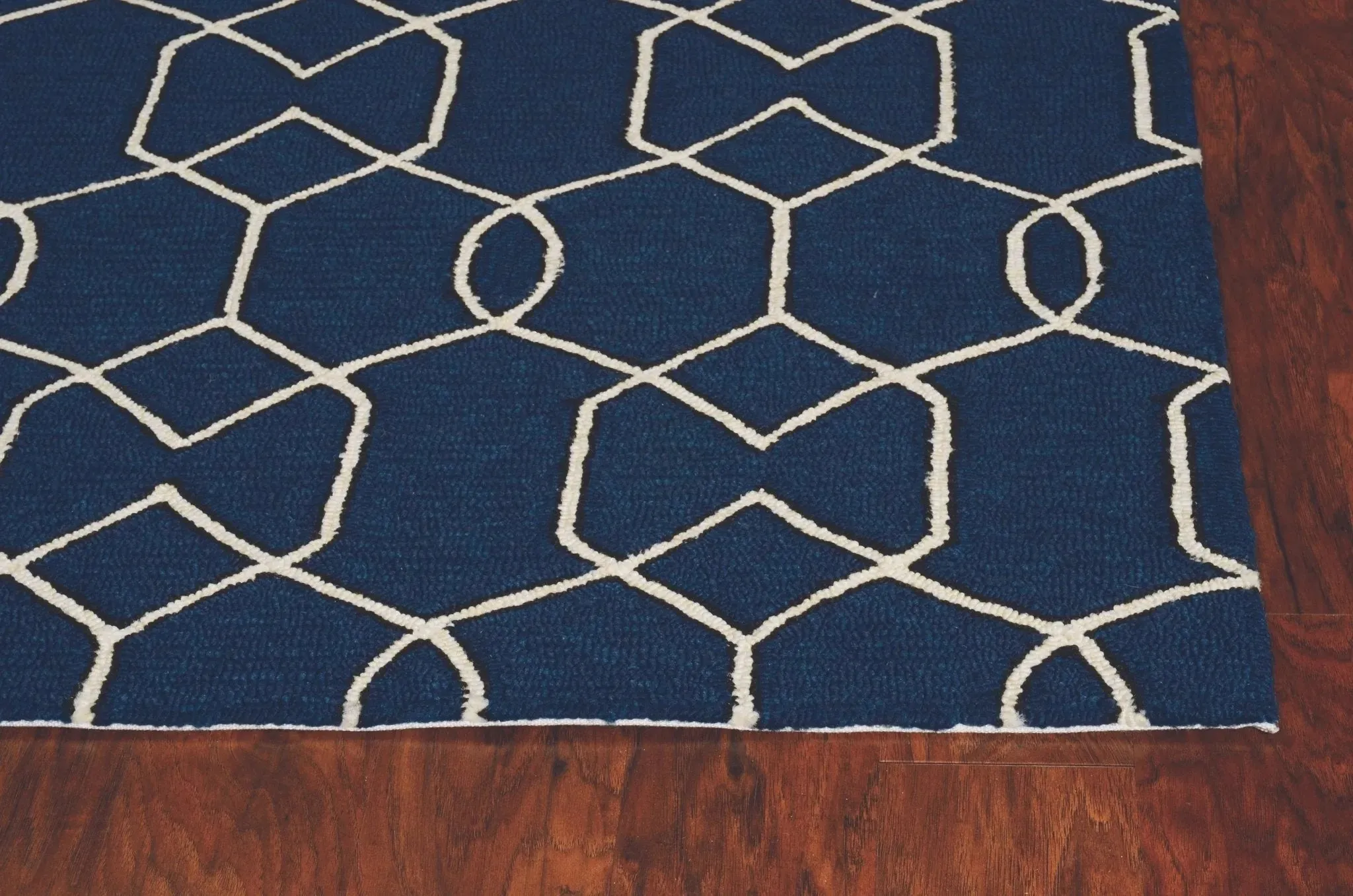 Libby Langdon Hamptons 5230 Navy Groovy Gate Area Rug