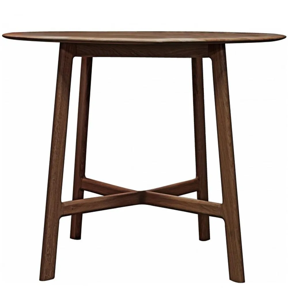 Madrid Round Side Table Walnut