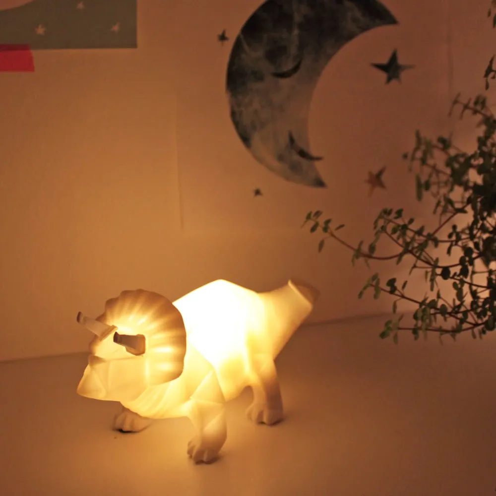 Mini Led Lamp Dinosaur White