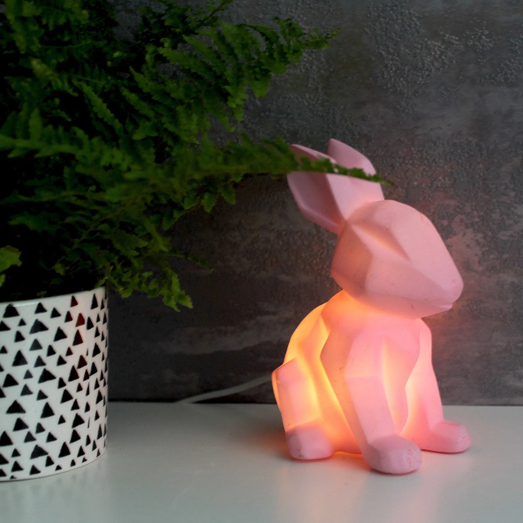 Mini Led Lamp Pink Rabbit