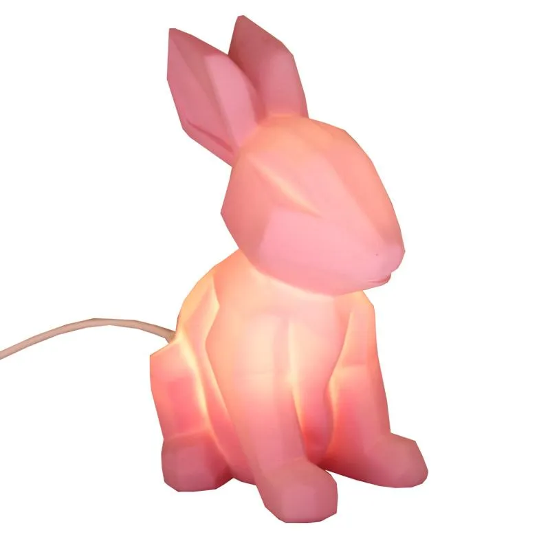 Mini Led Lamp Pink Rabbit