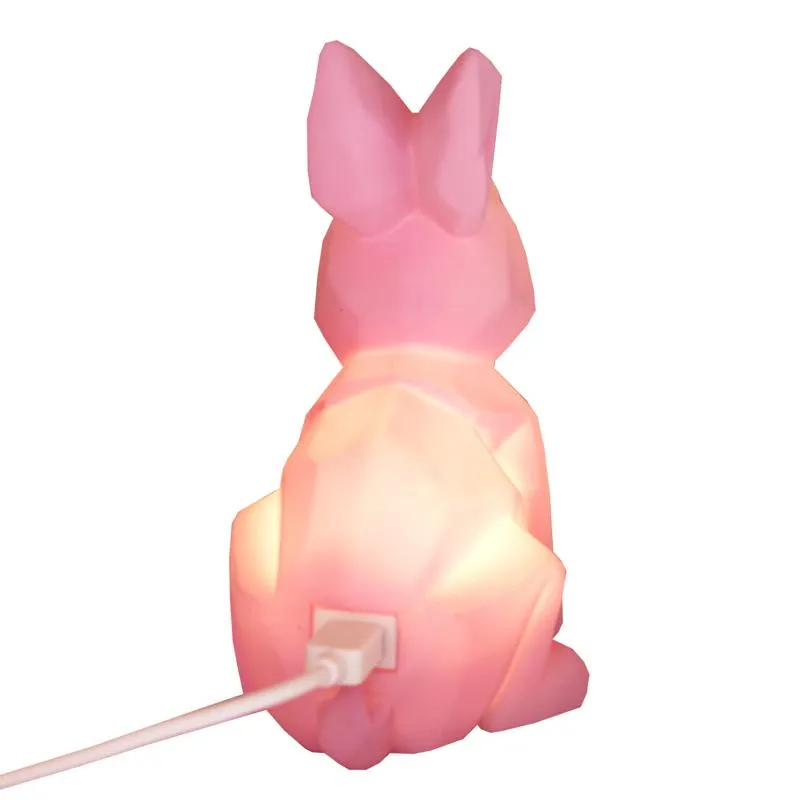 Mini Led Lamp Pink Rabbit