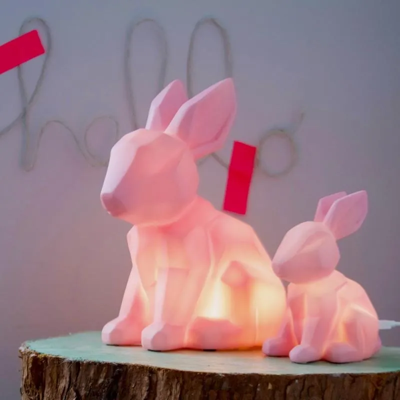 Mini Led Lamp Pink Rabbit