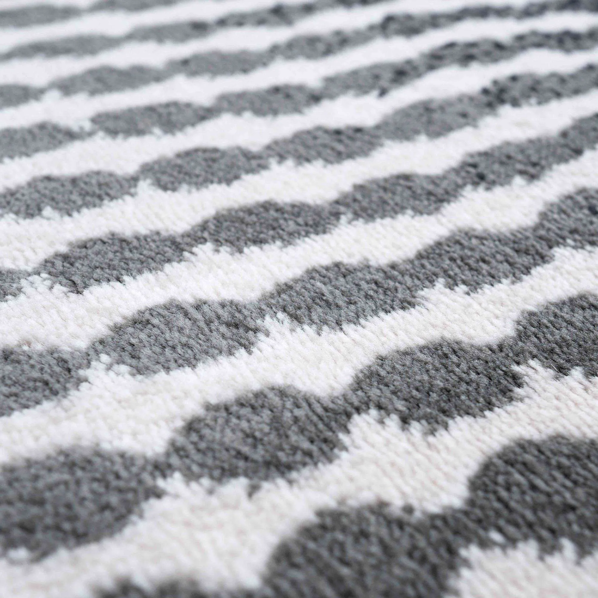 Modern Grey Spotted Ombre Effect Living Room Rug - Dottie