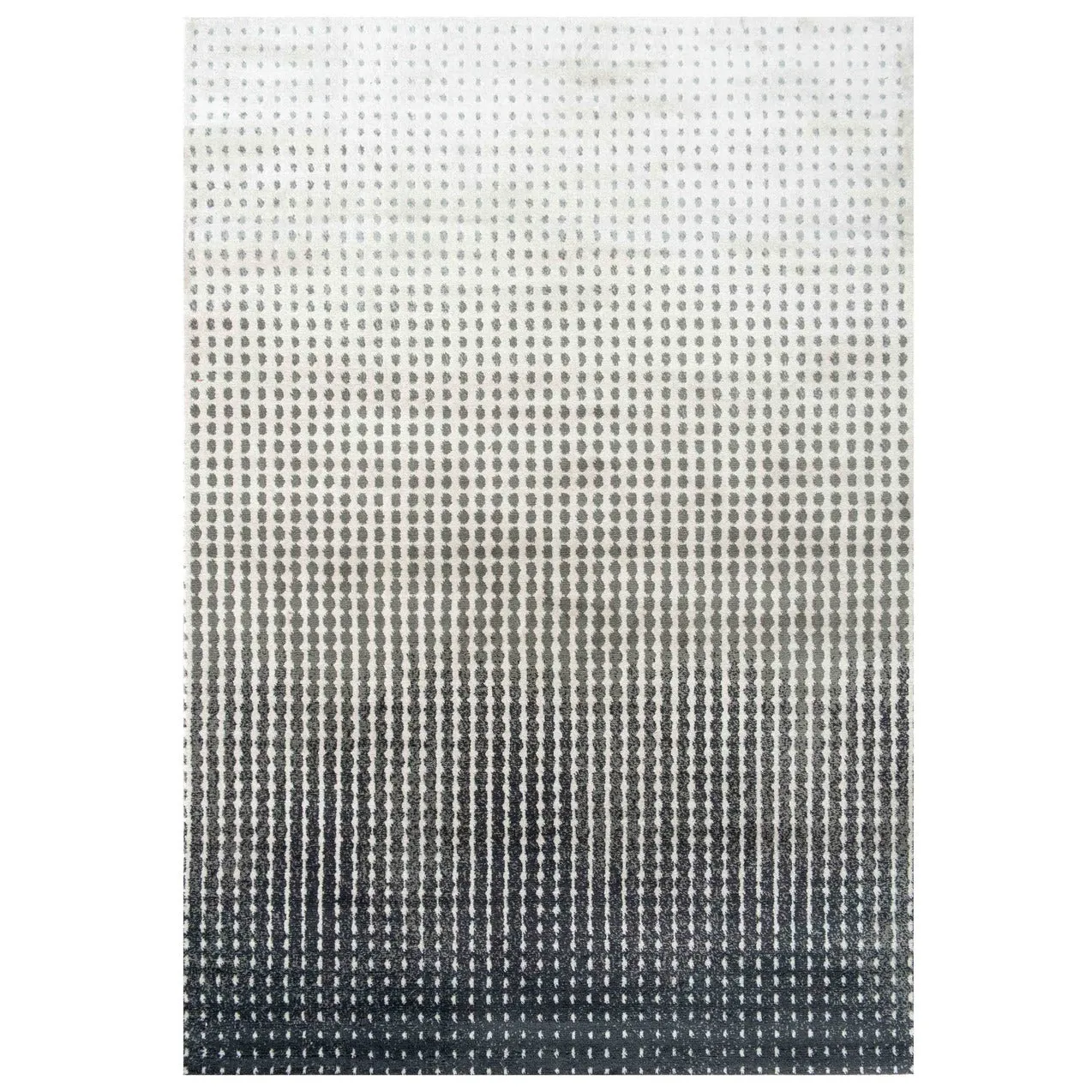 Modern Grey Spotted Ombre Effect Living Room Rug - Dottie