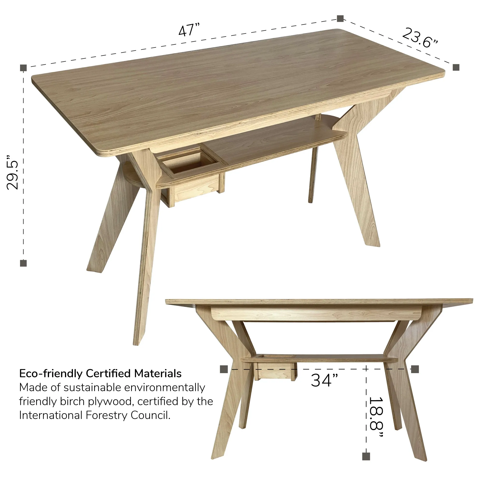 Modern Home Office Writing Desk