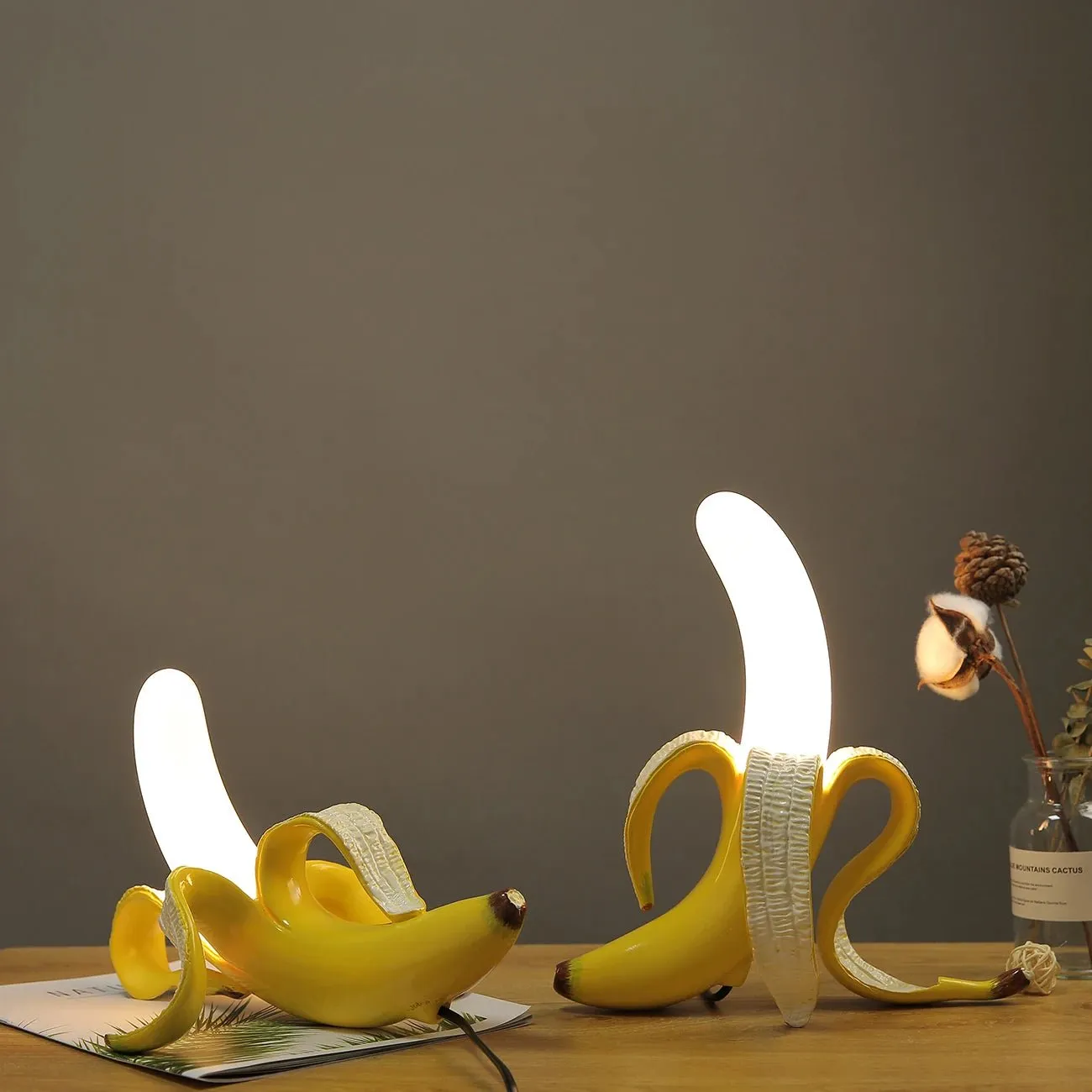 Modern Resin Banana Table Lamp